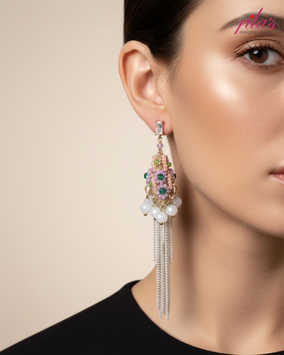 Pastel Tassel Designer Earrings