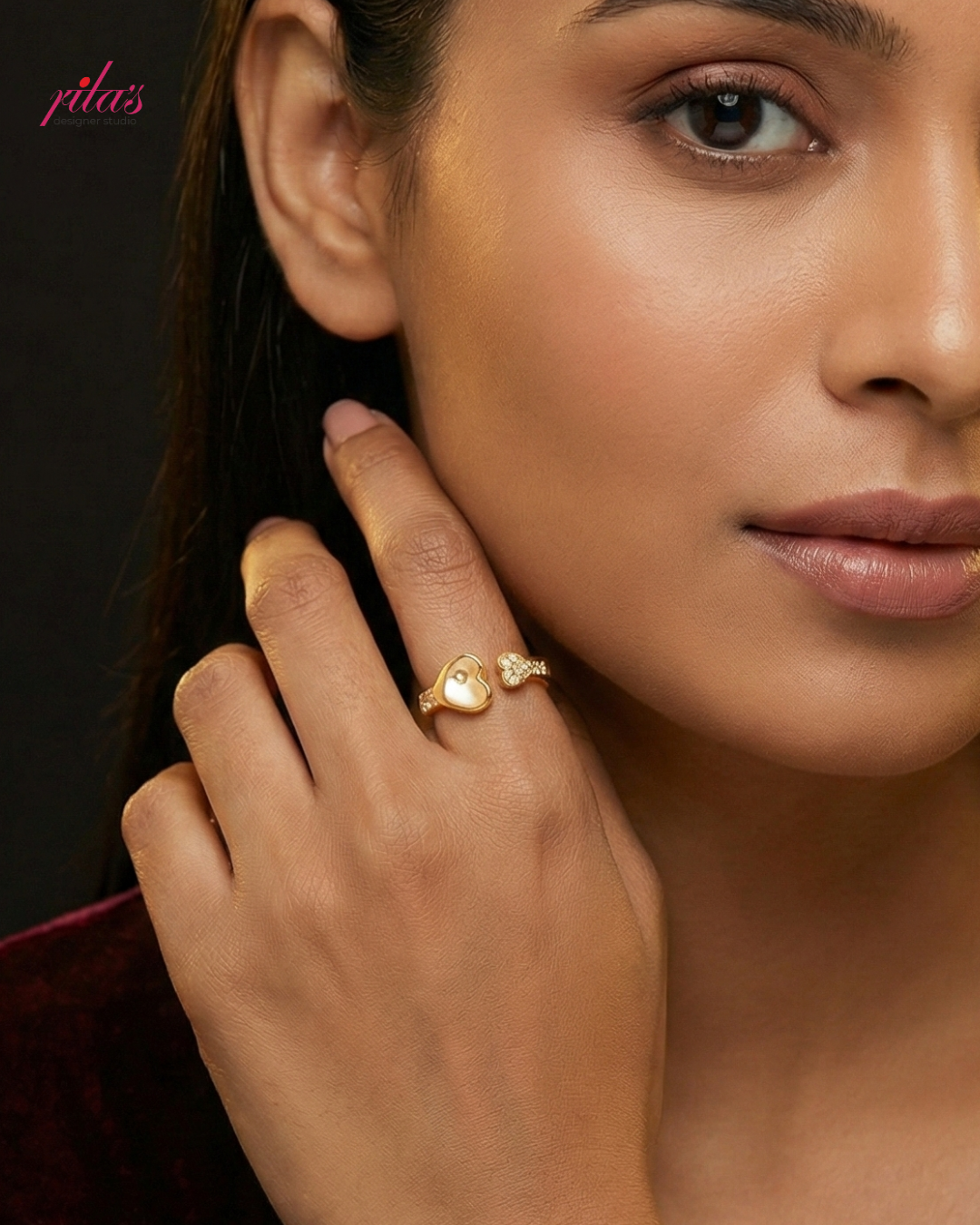 Minimal Gold Knot Design Luxury Ring