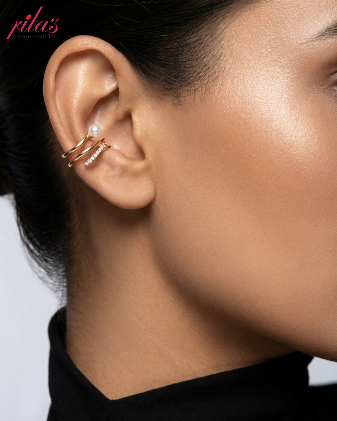 Rose Gold Minimal Ear Cuff