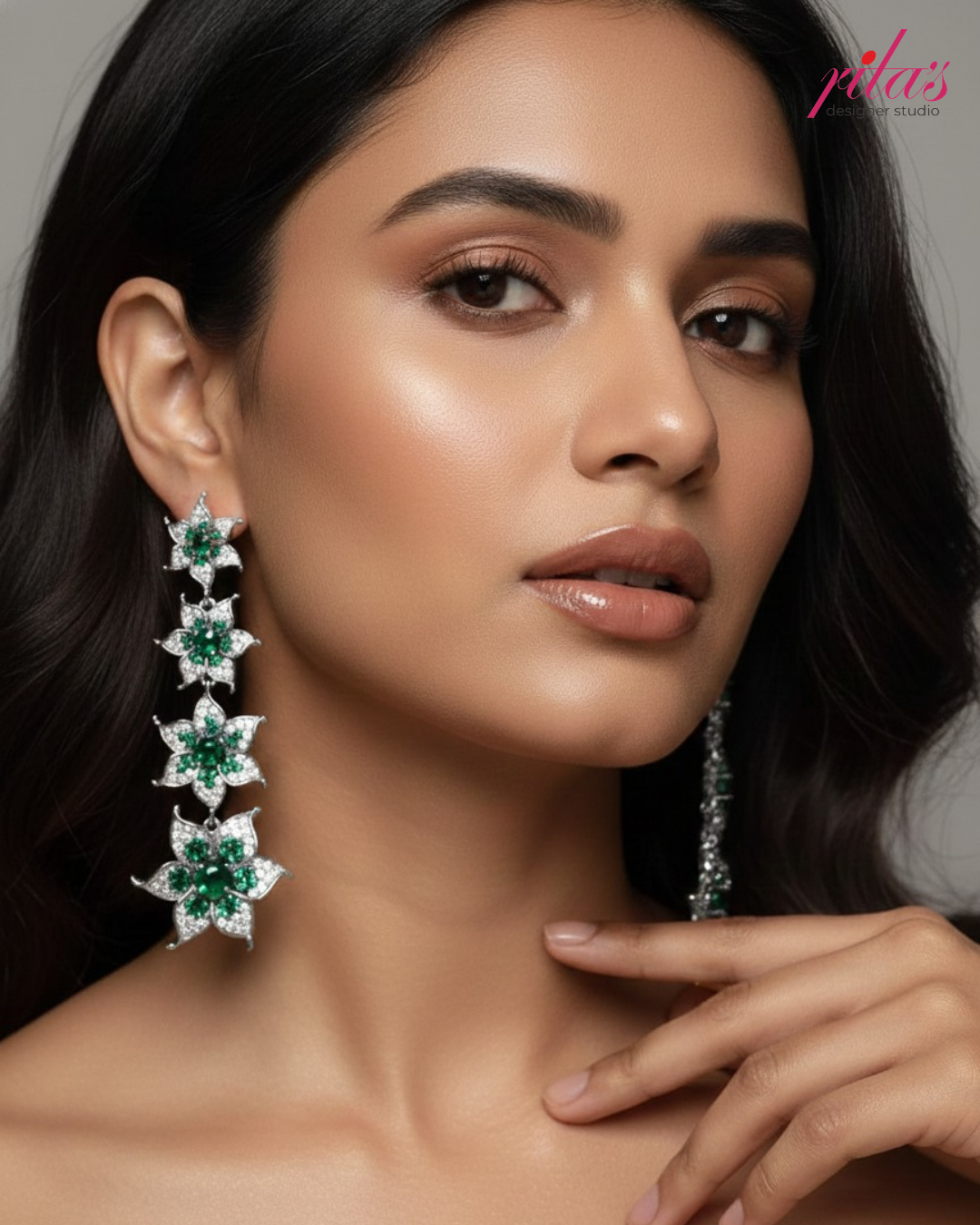 Mint Star Cluster Earrings