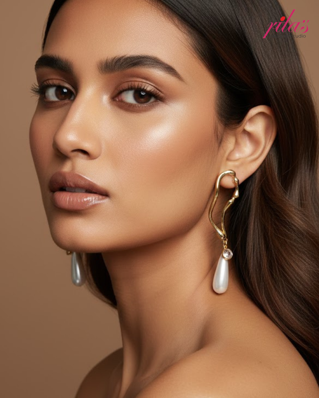 Pearl Teardrop Dangle Earrings