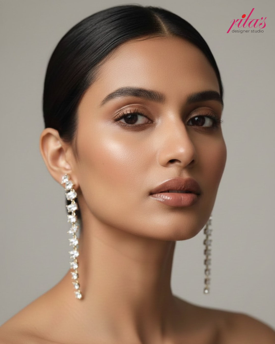 Sleek Silver Line Earrings