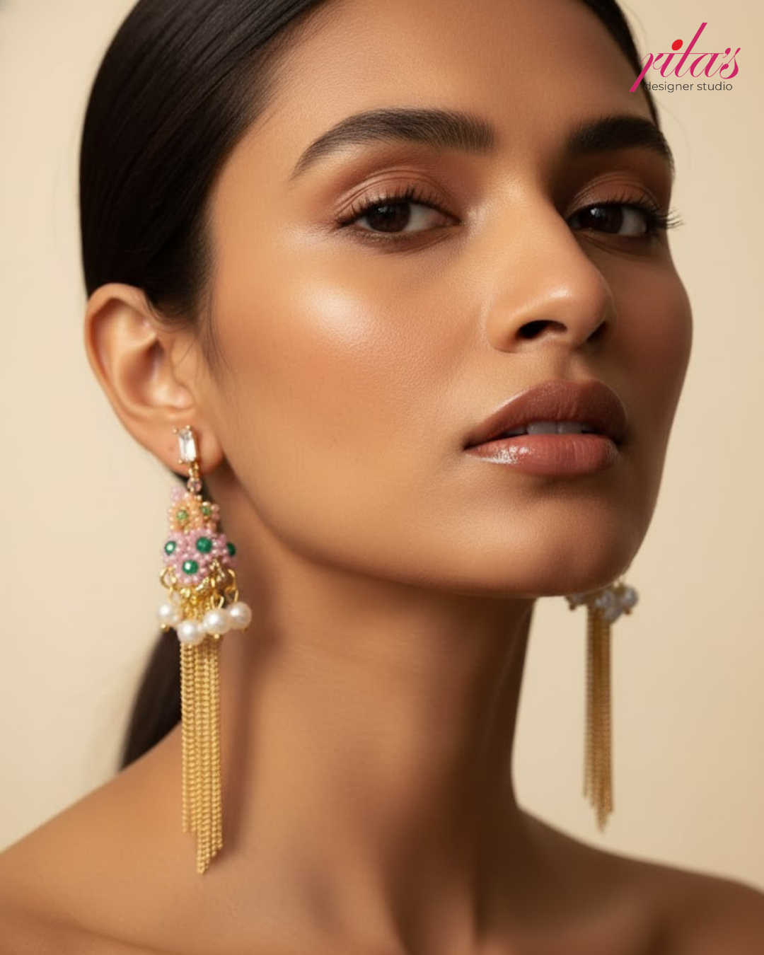 Pastel Tassel Pearl Earrings