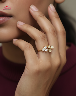 Petite Blossom Gold Luxury Ring