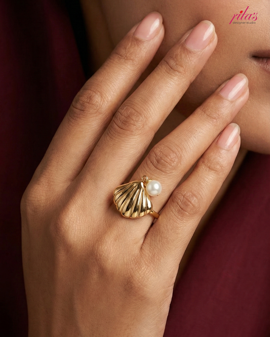 Sunburst Statement Gold Ring