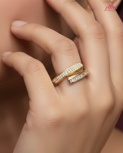 Classic Dual Band Gold Ring