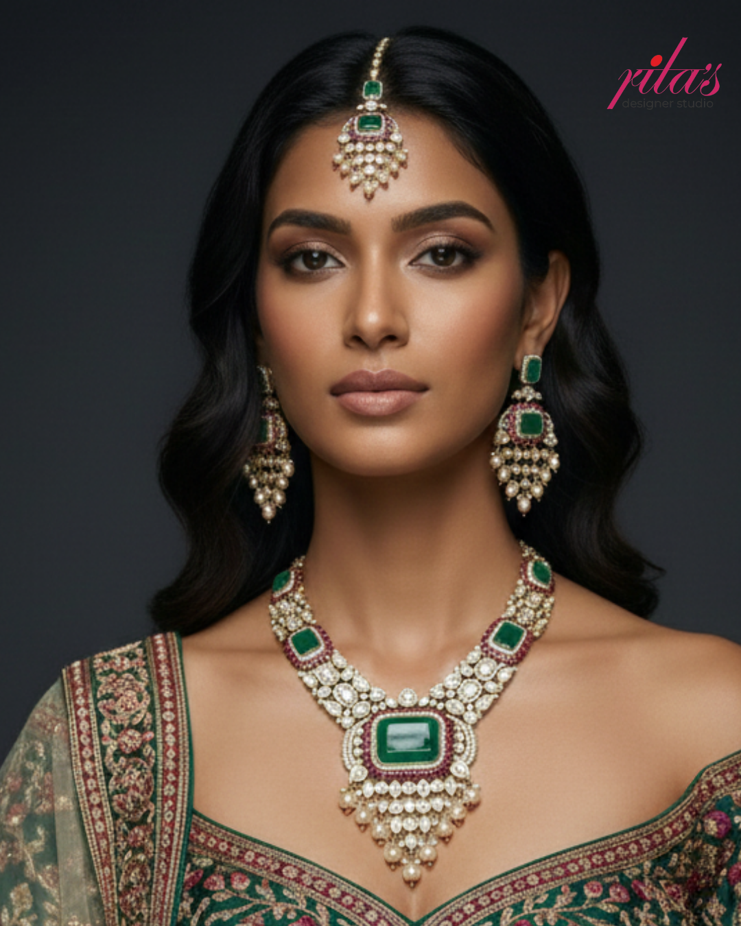 Royal Emerald Bridal Full Set