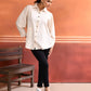 THE CLASSIC CHIC – BEIGE BUTTONED SHIRT