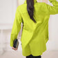 FEATHERED MUSE – PARROT GREEN LONG SHIRT