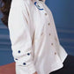 EVIL EYE CHARM CREAM SIDE PANEL SHIRT